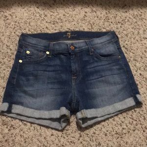 7 for all mankind size 26 jeans shorts. Like new